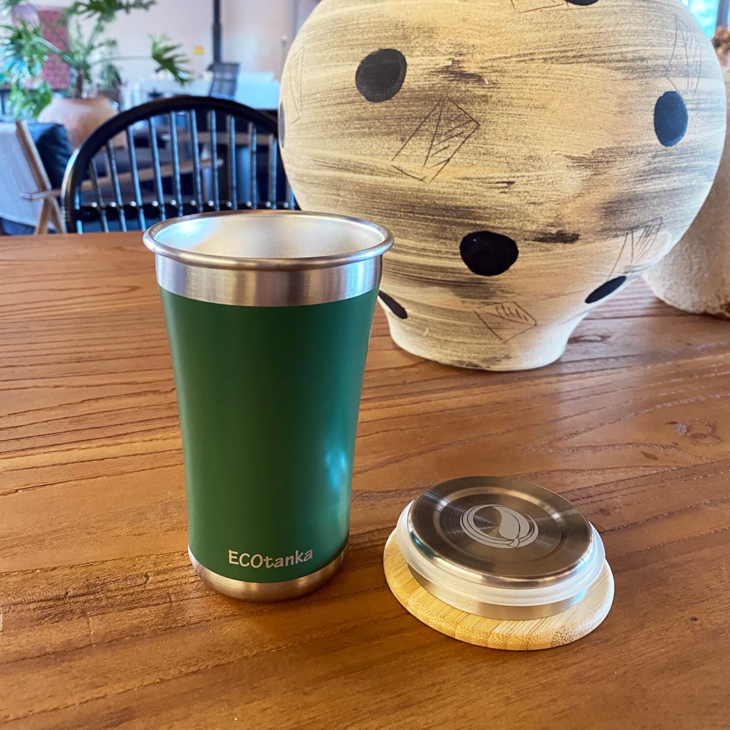 ecotanka 350ml UrbanGo Cup with Bamboo & Stainless Steel Lid