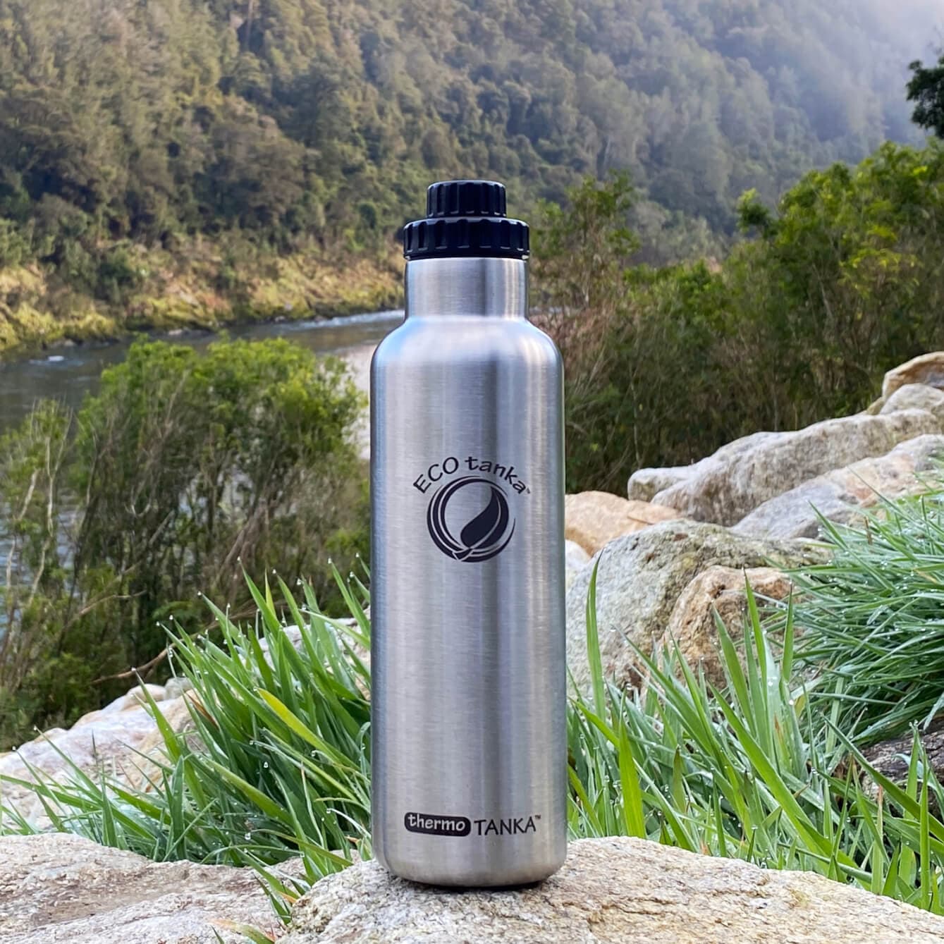 ecotanka thermoTANKA 800ml Double-Wall Vacuum Bottle with ScrewTOP Lid – Twin Pack
