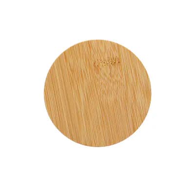 ecotanka Bamboo & Stainless Steel Lid (BSL-02), eco-friendly replacement lid with natural bamboo top and 100% premium 304 stainless steel base, BPA-free, LFGB silicone seal, compatible with UrbanGo Cup.