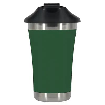 ecotanka 350ml UrbanGo Cup with Push-On PP Lid, vacuum insulated stainless steel cup with a sleek comfortable grip designed for active urban lifestyles, featuring durable BPA-free push-on lid interchangeable with most single-use takeaway paper cup lids, keeps drinks hot or cold for hours, reusable.