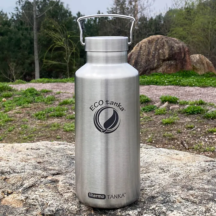 ecotanka thermoTANKA 2.0L with Mega Stainless Steel Lid & Kooler Cover – Dark Blue Combo - Master